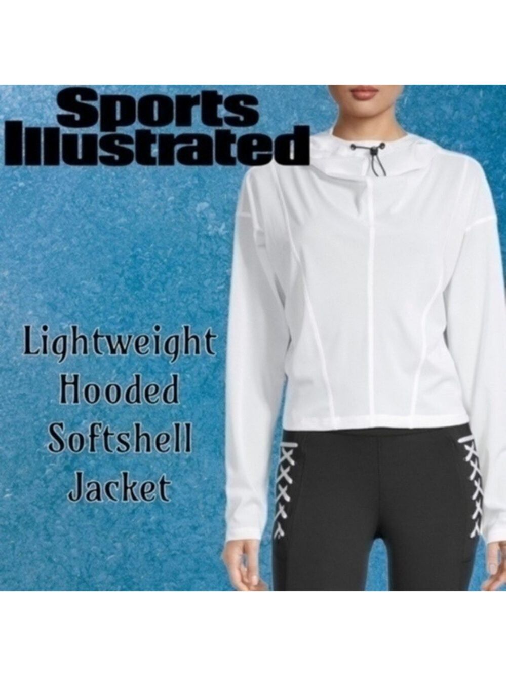 SPORTS ILLUSTRATED Lightweight Moisture Wicking Hooded Mesh Jacket